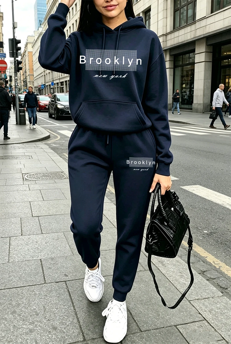 بدلة رياضية نسائية مطبوعة، هود - مراجعة Winter Clothing For Women وسعره