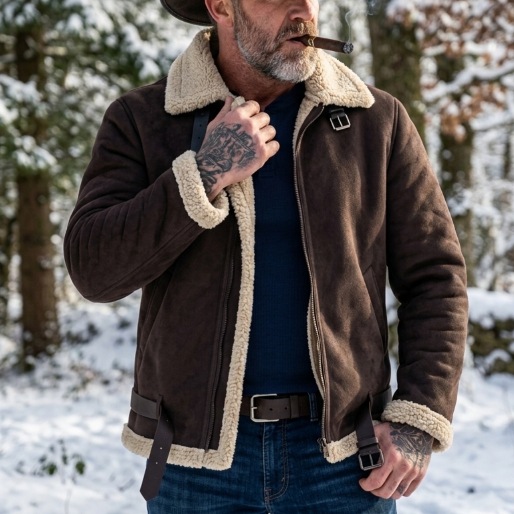 جاكيت شتوي رجالي من الجلد المد - مراجعة Winter Clothing Hiking وسعره